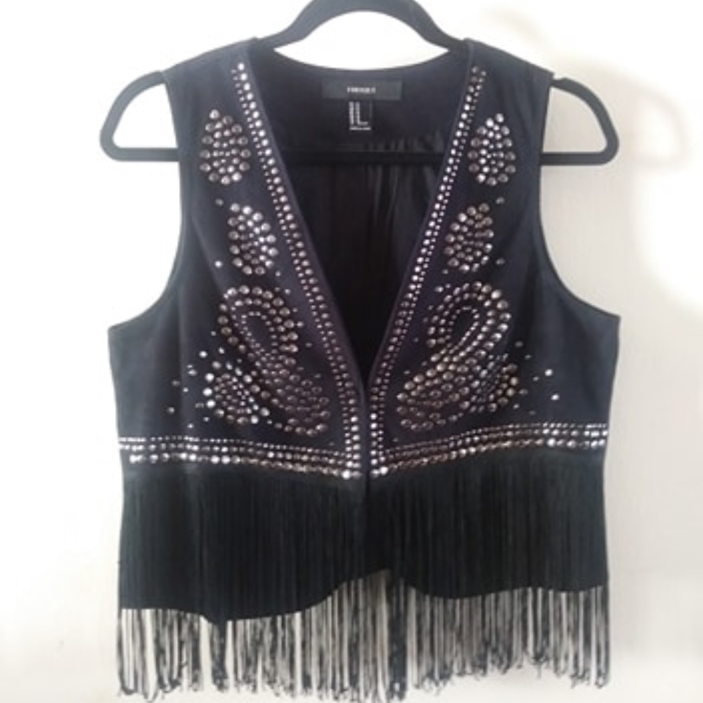 Forever 21 Boho Fringe Festival Vest